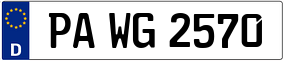Trailer License Plate